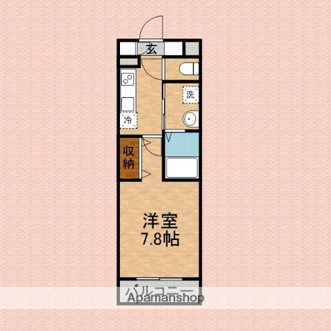 コンプリシテA(1K/3階)の間取り写真