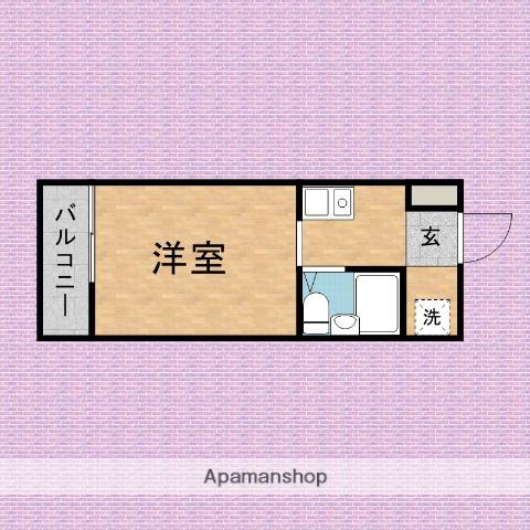 センチュリー志木(1K/2階)の間取り写真