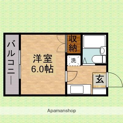 パレス・Y(1K/2階)の間取り写真