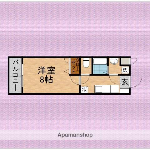 フルジェンテ(1K/1階)の間取り写真