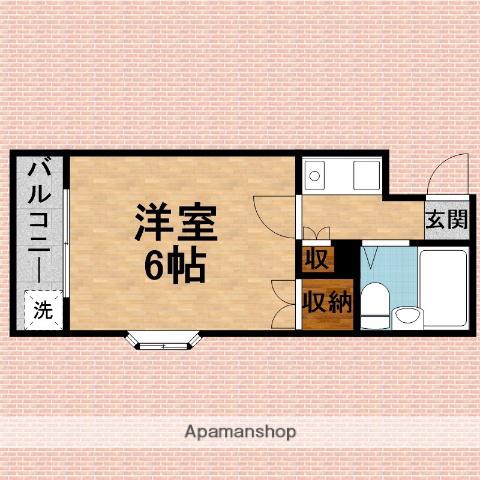 キャロル朝霞台(1K/4階)の間取り写真