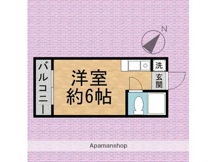 東和プラザA館(ワンルーム/7階)の間取り写真