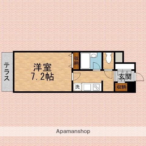 東武鉄道東上線 朝霞駅 徒歩10分 5階建 築25年(1K/1階)の間取り写真