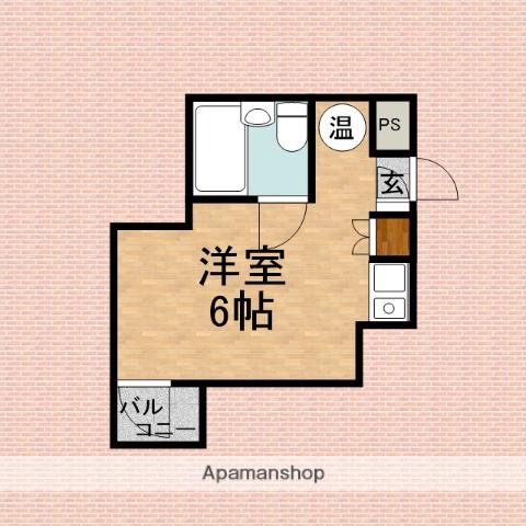 ベルトピアみずほ台(ワンルーム/2階)の間取り写真