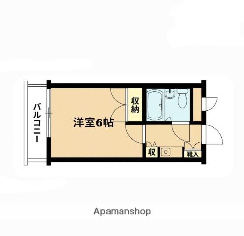 ブルイヤール朝霞23(1K/4階)の間取り写真