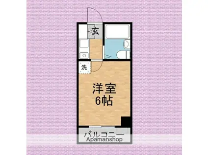 トンボプラザ(1K/2階)の間取り写真