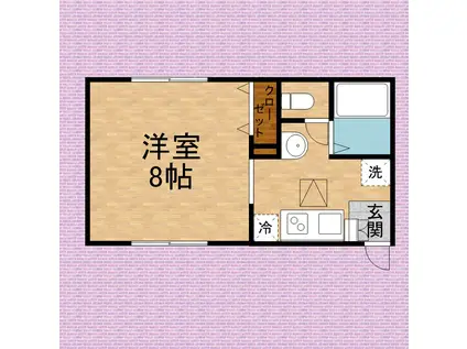 ハイツノア(1K/1階)の間取り写真