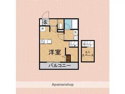 MY STYLE VINTAGE みずほ台(ワンルーム/1階)の間取り写真