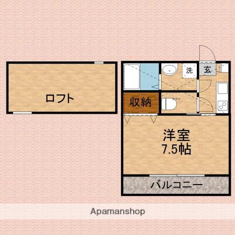 BEST STAGE 福岡中央(1K/1階)の間取り写真