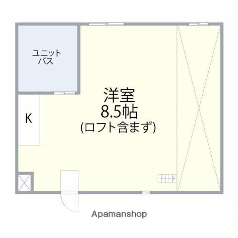エステートガーデン志木(ワンルーム/2階)の間取り写真