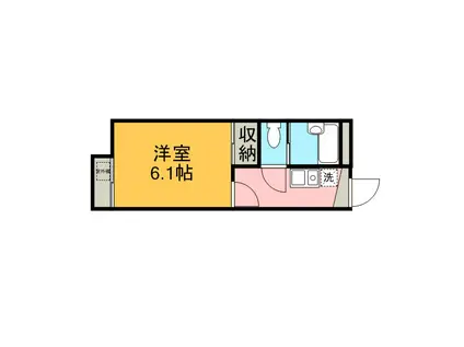 レオパレスパストラル(1K/1階)の間取り写真