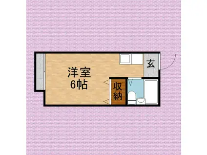 プルミエ(ワンルーム/2階)の間取り写真