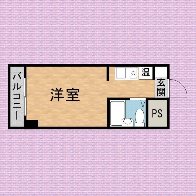 カレッジハイツASAKA Ⅰ(ワンルーム/2階)の間取り写真