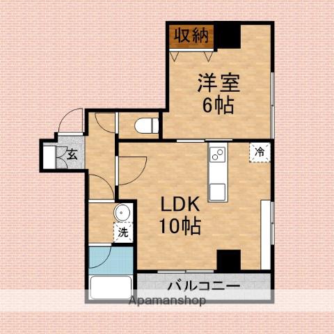NGN.BLD(1LDK/5階)の間取り写真