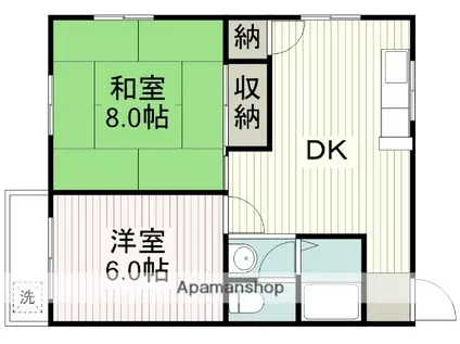 カサ・クラーラ元町(1LDK/3階)の間取り写真