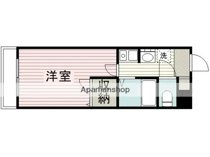 ピッコロモンド(1K/4階)の間取り写真