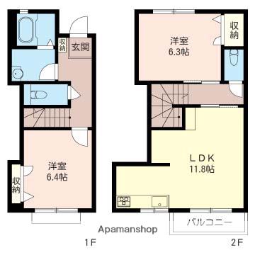 エトワール・カトレア(2LDK)の間取り写真
