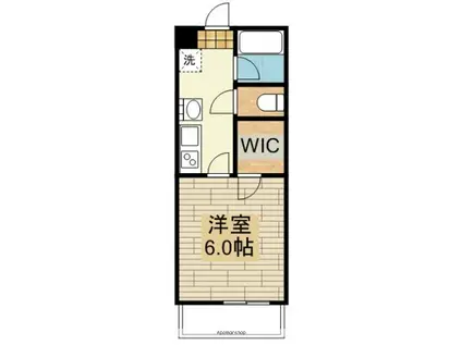 フィユフラッツ川越南(1K/3階)の間取り写真