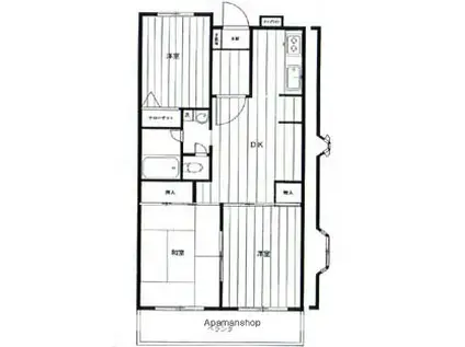 サンライフ南大塚A(3DK/1階)の間取り写真