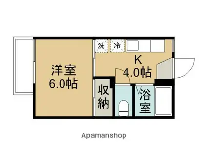 コーポラス85(1K/1階)の間取り写真