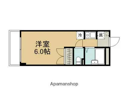 ホワイトポート鶴ヶ島(1K/3階)の間取り写真