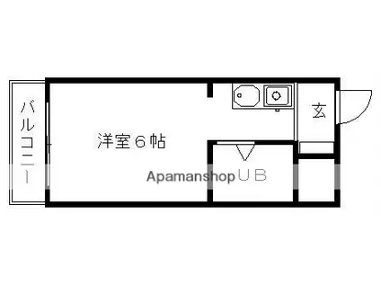 TOP川越第4(ワンルーム/2階)の間取り写真