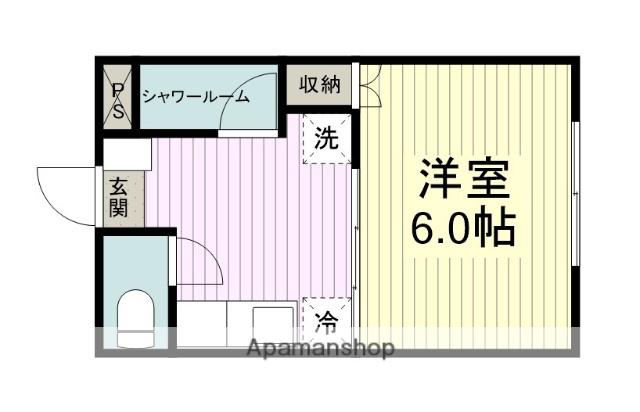 ブルーメ(1K/1階)の間取り写真