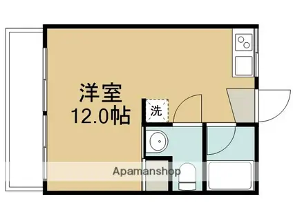 上村マンションA(1DK/2階)の間取り写真