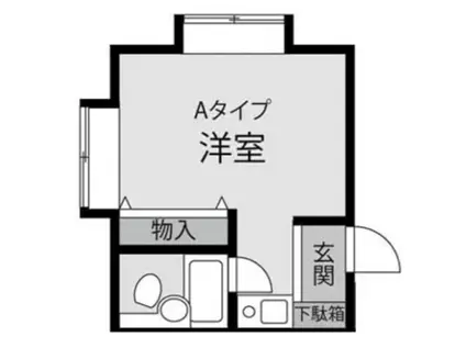 クロノス霞ヶ関北(ワンルーム/2階)の間取り写真