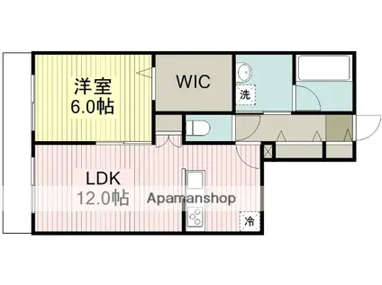 MARINE26(1LDK/1階)の間取り写真