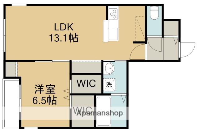 MAISON NOVEM(1LDK/3階)の間取り写真