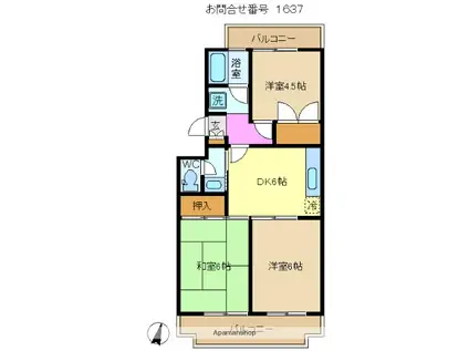 セントビラ(3DK/3階)の間取り写真