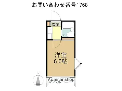 ドエル小手指(1K/2階)の間取り写真