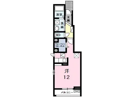 サニーレジデンス(ワンルーム/1階)の間取り写真