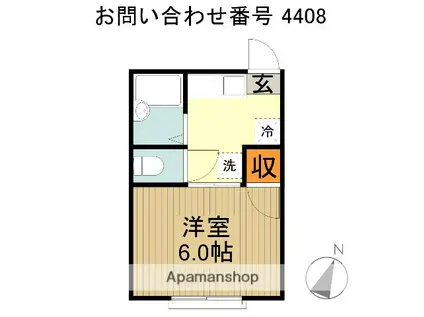 Tハイム(1K/2階)の間取り写真