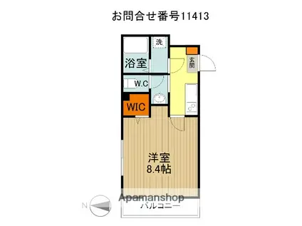 NISHITO.CO(1K/3階)の間取り写真