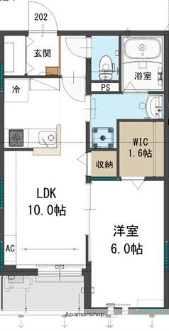 COPAIN DE 英祥(1LDK/2階)の間取り写真
