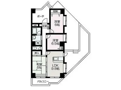 ファーストステージ(3LDK/1階)の間取り写真