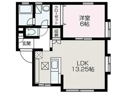 サンクレスト(1LDK/2階)の間取り写真