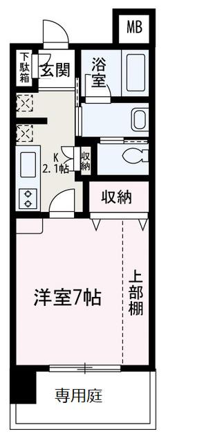 エスポワール(1K/3階)の間取り写真