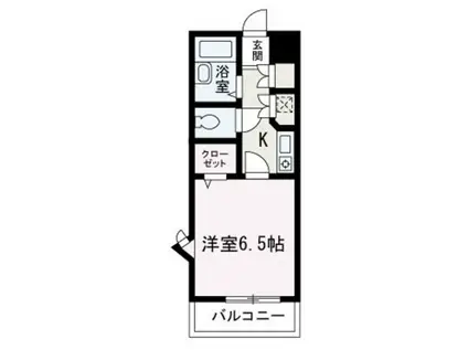 ウエストサイドハイツ(1K/2階)の間取り写真