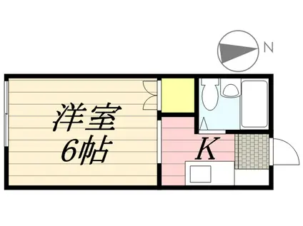 ピリカチャーシー(ワンルーム/1階)の間取り写真