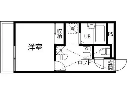 メゾンドアンジュ(1K/1階)の間取り写真