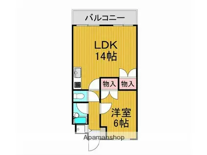 サンライズⅢ(1LDK/2階)の間取り写真