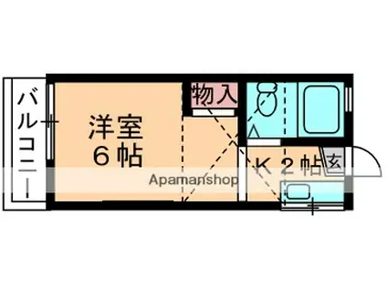BCASA千葉千城台RE-BORNB棟(1K/2階)の間取り写真