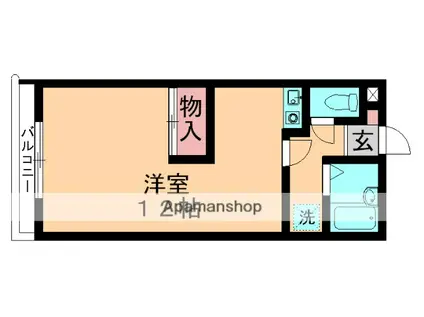 アーバンハイツ神明(1K/1階)の間取り写真