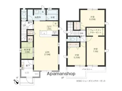 総武本線 千葉駅 バス乗車時間:11分 和田新道バス停で下車 徒歩2分 2階建 築2年(4LDK)の間取り写真