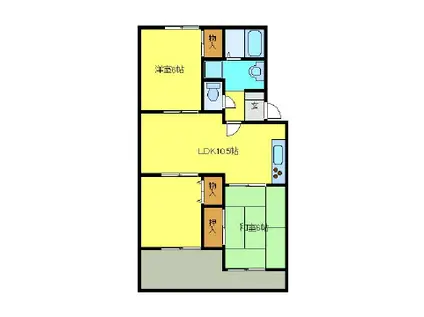ロイヤルコート(3LDK/2階)の間取り写真