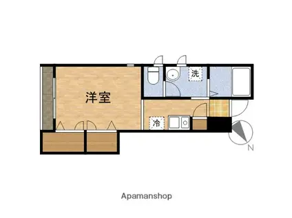 アーバン大野(1K/1階)の間取り写真