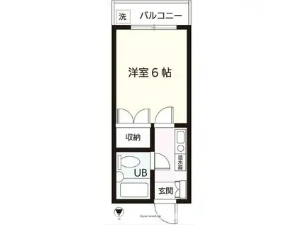 セント・メゾン小岩(1K/2階)の間取り写真